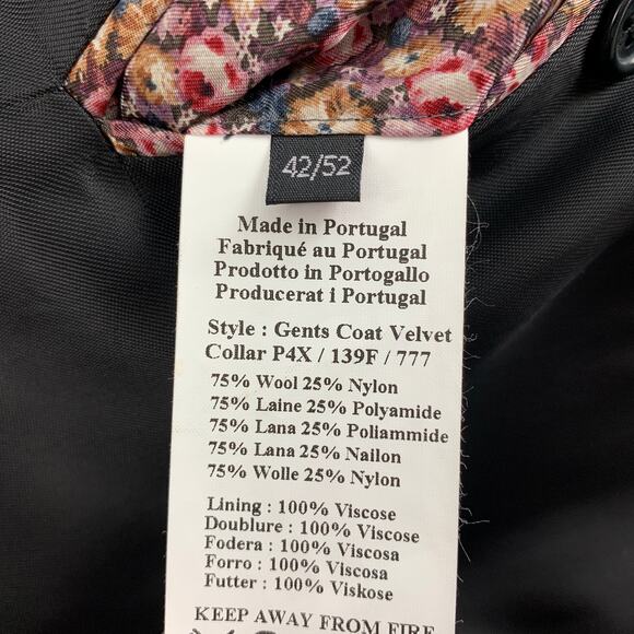 PS by PAUL SMITH Size 42 Olive Black Plaid Wool Nylon Coat - Picture 6 of 7